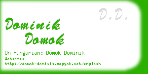 dominik domok business card